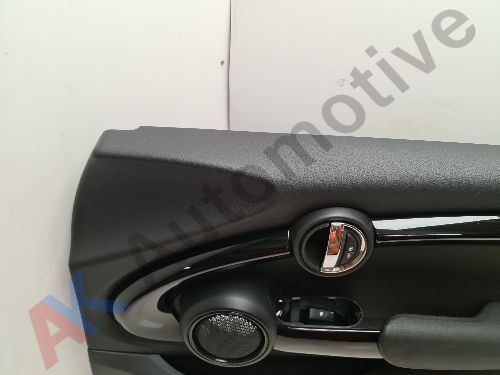 MINI COOPER S ONE 3dr F56 F57 FRONT DOOR CARD DRIVERS RIGHT - GLOSS BLACK TRIM