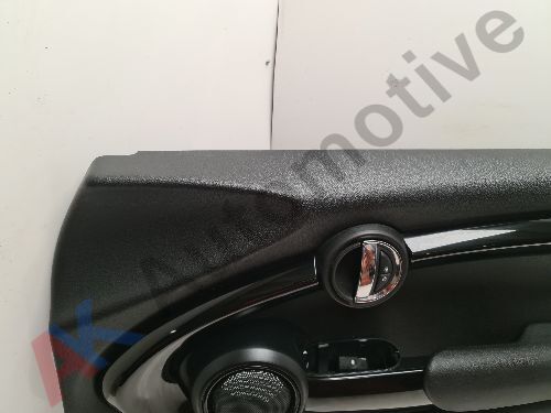 MINI COOPER S ONE 3dr F56 F57 FRONT DOOR CARD DRIVERS RIGHT - GLOSS BLACK TRIM