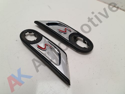 MINI COOPER S R55 R56 R57 PAIR OF SIDE REPEATER INDICATOR SCUTTLE TRIMS