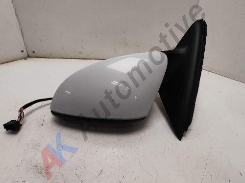 Skoda Octavia MK3 Facelift 2017-2020 Door Wing Mirror Left Powerfold White LS9R